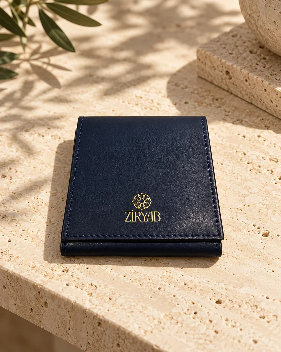Taschennotizblock aus Leder