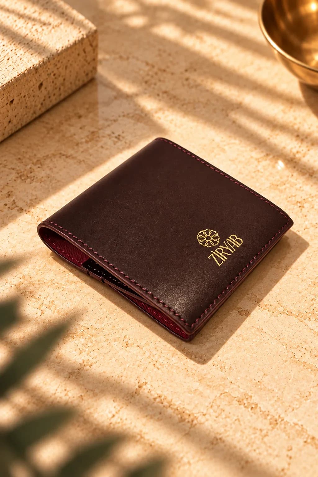 Taschennotizblock aus Leder