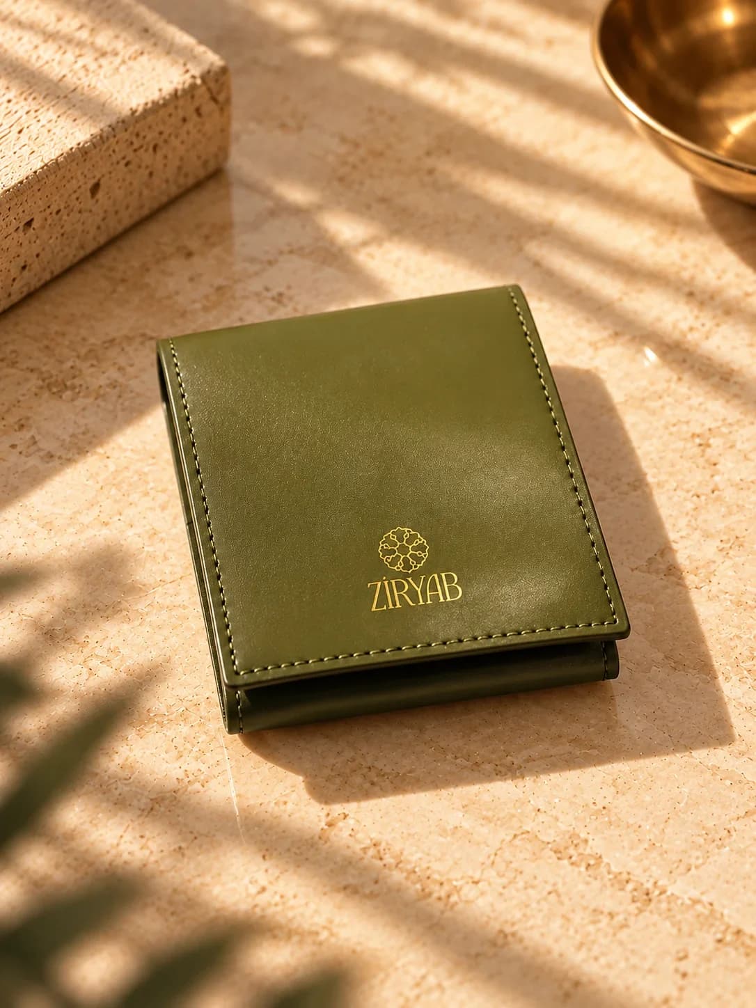 Taschennotizblock aus Leder