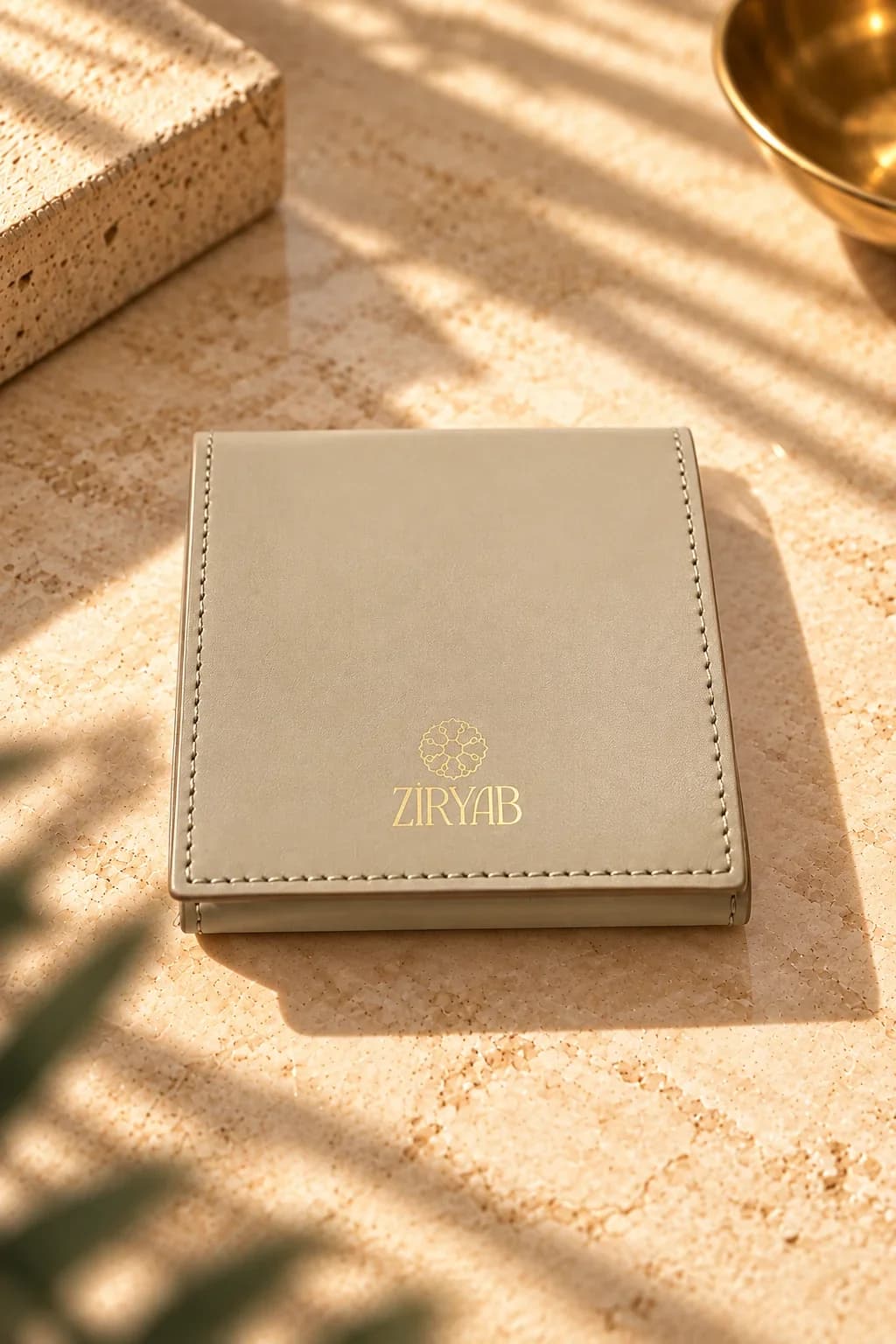 Taschennotizblock aus Leder