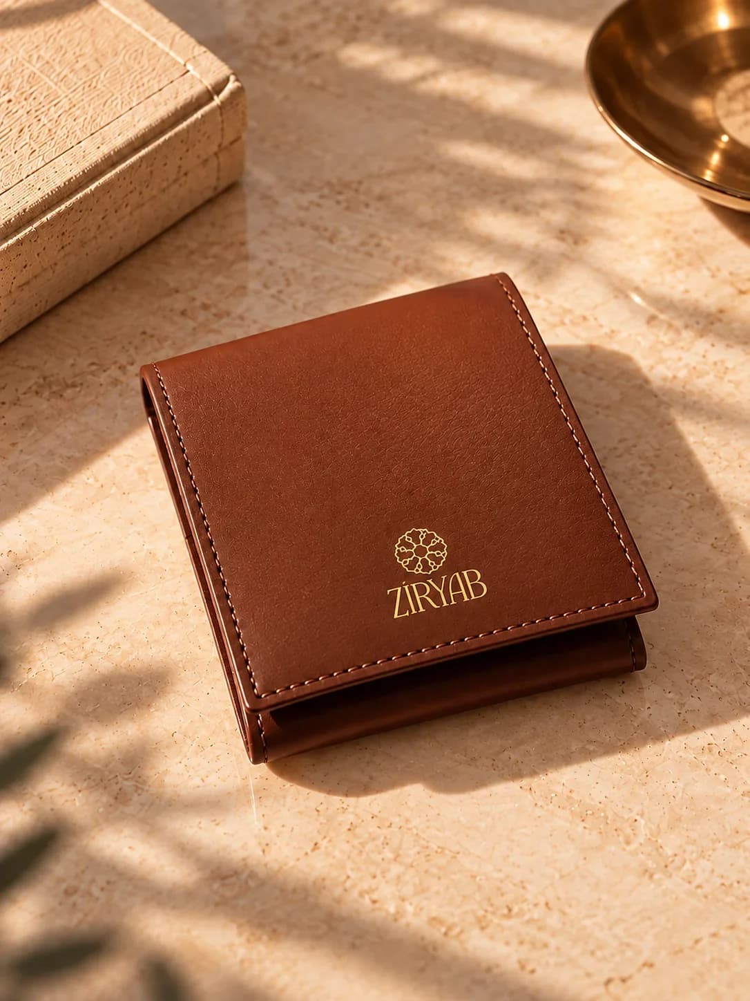 Taschennotizblock aus Leder