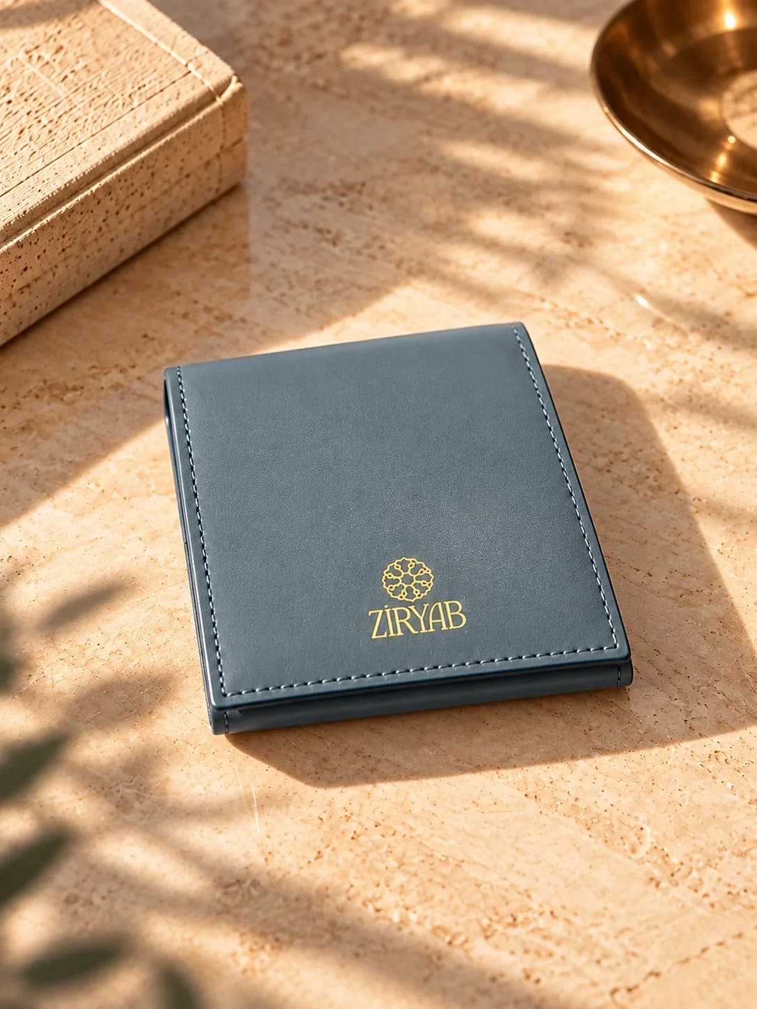 Taschennotizblock aus Leder