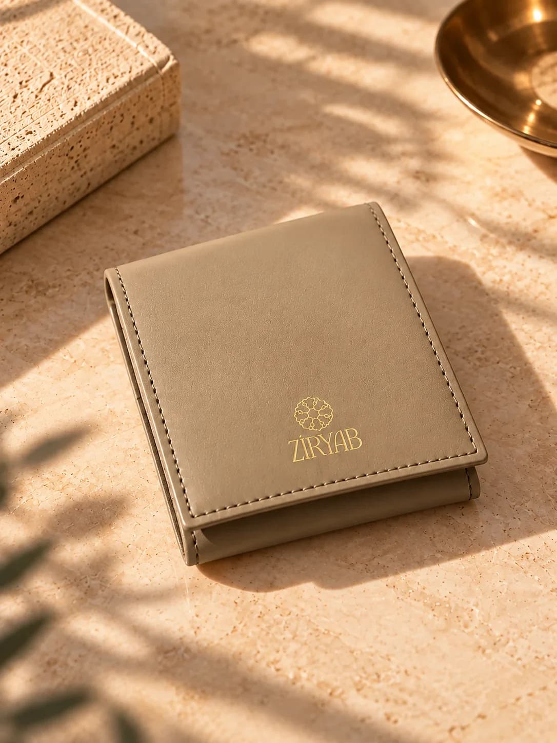 Taschennotizblock aus Leder