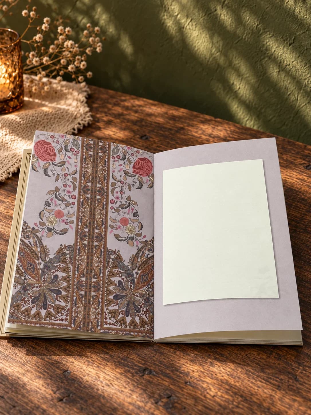 Notizbuch mit andalusischen Mustern