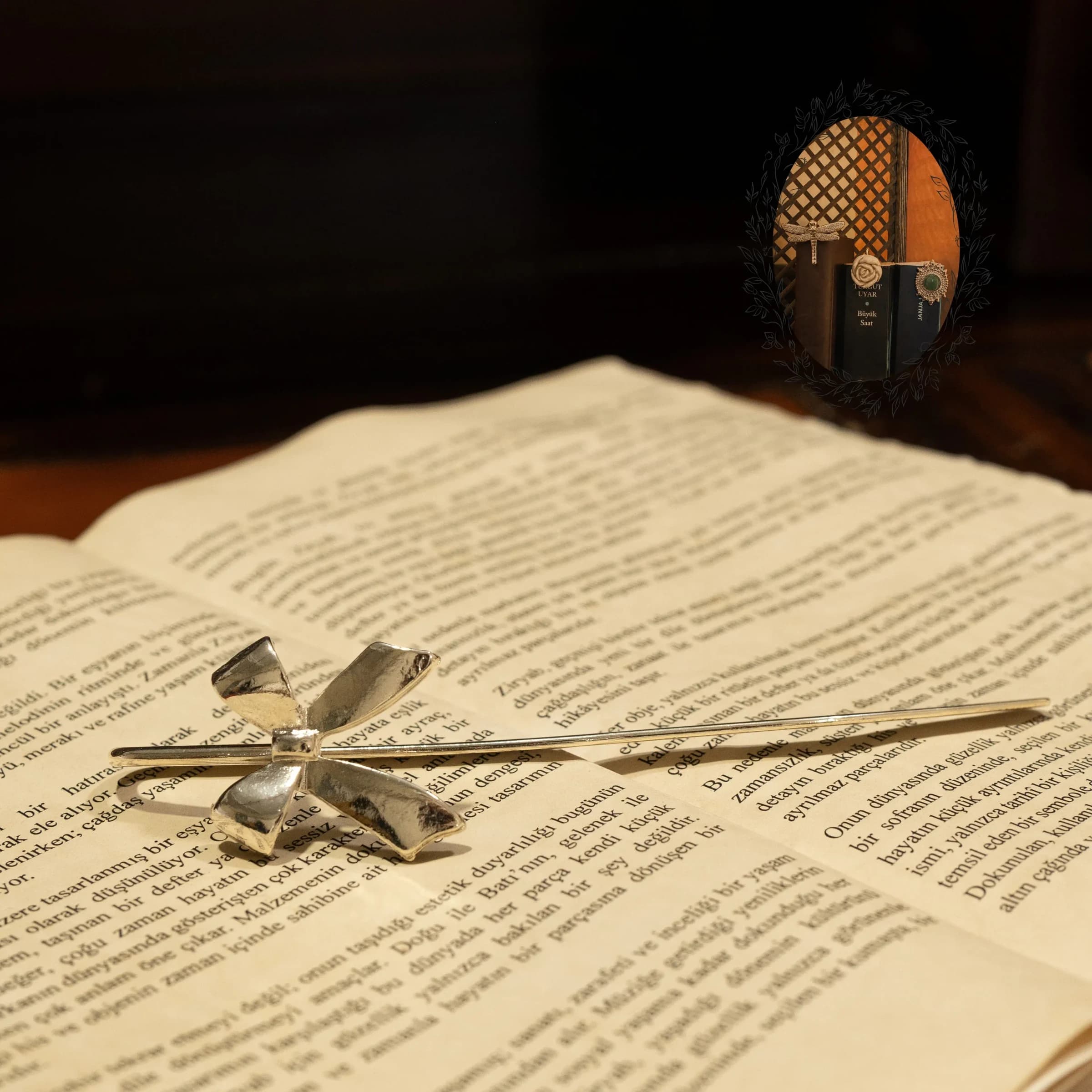 Lesezeichen aus Metall