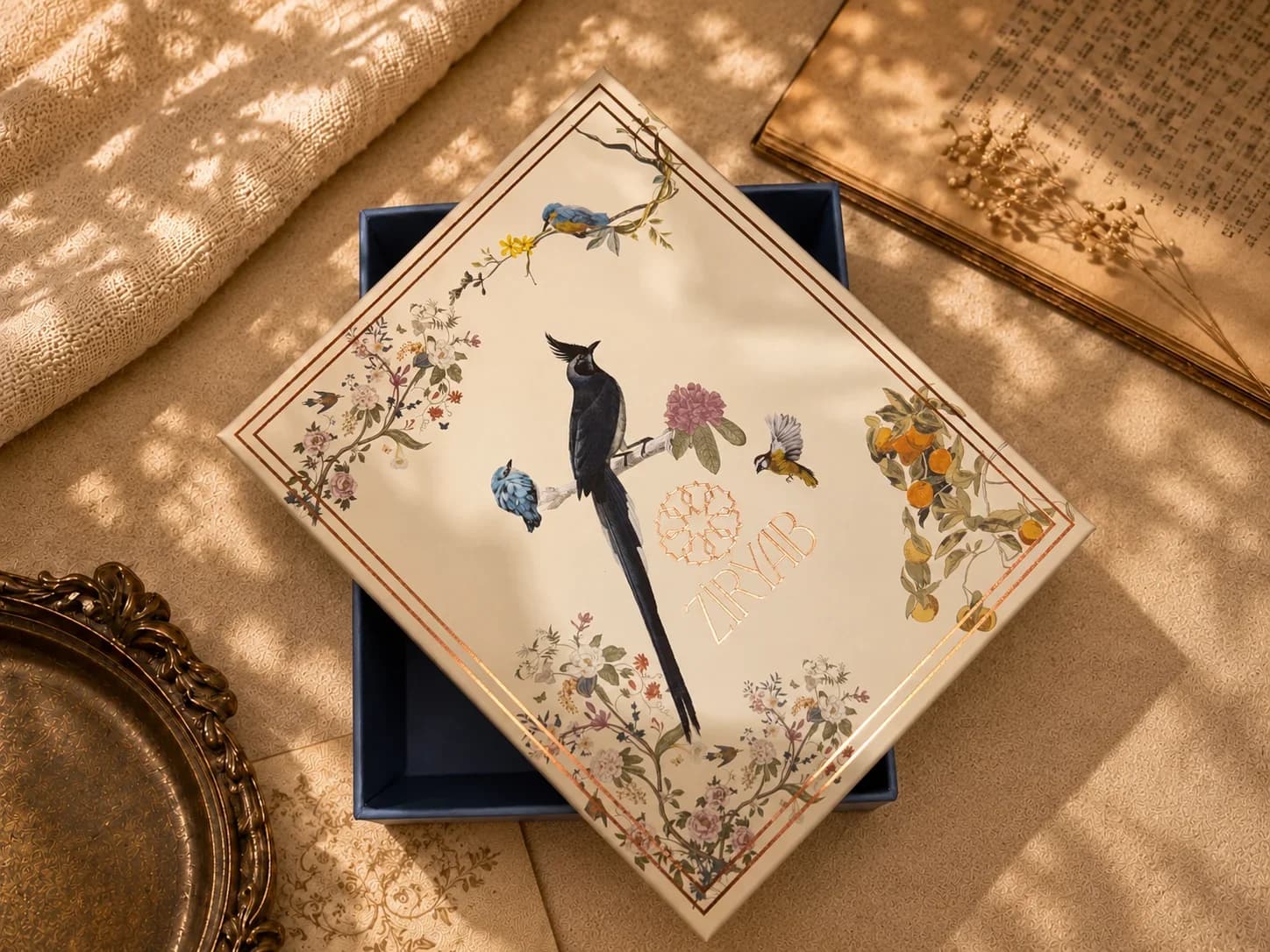 Ziryab Geschenkbox mit Muster, Größe L